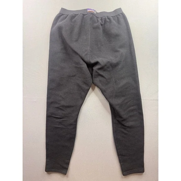 Patagonia Capilene Fleece Base Layer Pants Mens Large Black Made in USA Thermal - Picture 3 of 7
